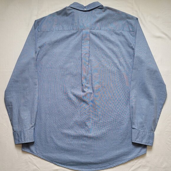 Tommy Hilfiger Mens Blue Button Down Shirt Coastal Grandpa Academia Size XL - Picture 9 of 10